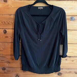 NWT crosby. Black v Neck Top Size Small